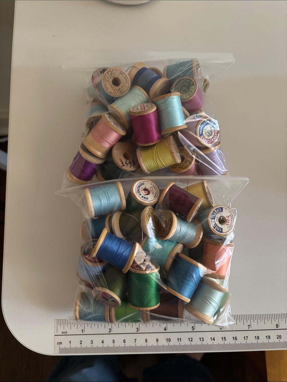 Vintage wooden spool thread